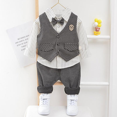 Boy's Spring and Autumn Dress Set of Three