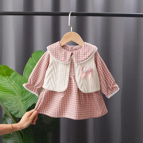 Girl's Jeans Set Three-Piece Set