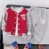 Spring and Autumn Boys Long Sleeve Cardigan Sports Leisure Two-Piece Set