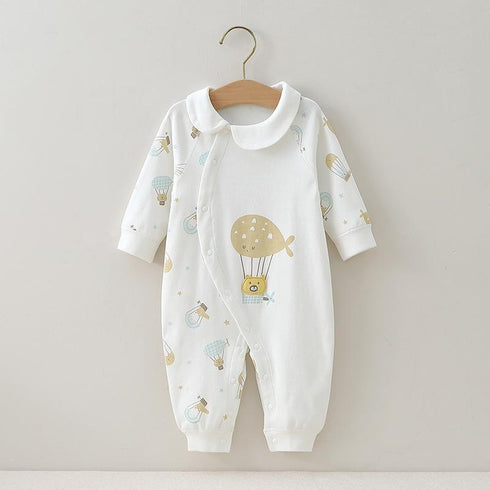 Spring and autumn cotton newborn jumpsuit