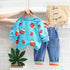 Children's Spring and Autumn Wei Yi Long Sleeve T-shirt Set