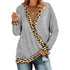Long Sleeve Top with Leopard Print