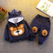 Boys winter velvet suit two-piece set
