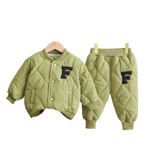 Winter Children Thickened Set Two-Piece Set