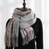 Fashion Plaid Scarf Sweet Cashmere Scarf Thickened Warm Shawl