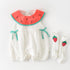 Summer Cute Watermelon Collar Cool Sleeveless Fart BODYSUIT