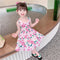Girls Summer Dress 2022 New Girls Sweet Printed Princess Dress