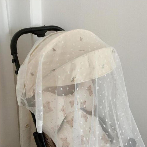 Baby Trolley Mosquito Net Wind Shield Cloth Full Cover Mosquito Net Breathable Baby Sunshade