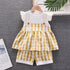 Girls short sleeve t-shirt two-piece summer
