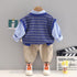 Boys spring and autumn suit sweater set of three