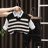 Spring and Autumn Children's Sweater Vest Set of Three