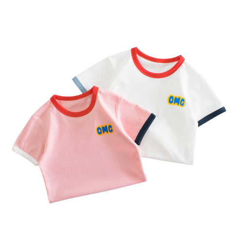 Children's OMG Printed Short Sleeve T-shirt