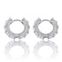Ring Earrings Zircon Hip Hop Earrings