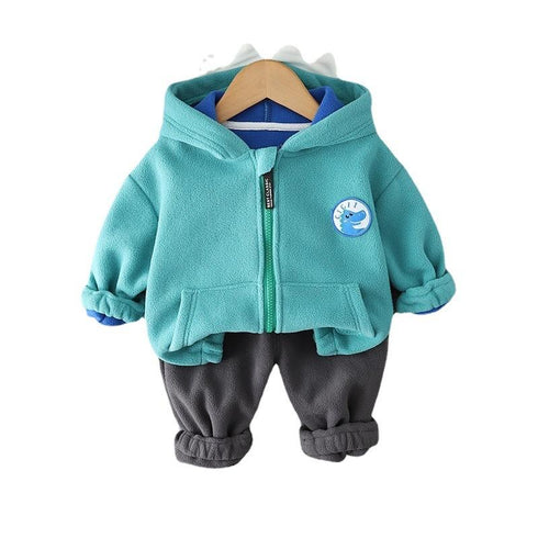 Autumn and winter boys long sleeve two-piece