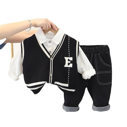 Boys sweater waistcoat set of three