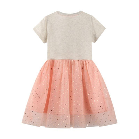Girls Dress Spring And Summer New Cartoon Gauze Skirt Baby Girl Dress