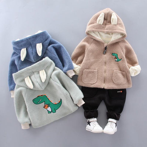 Baby winter cotton-padded jacket suit
