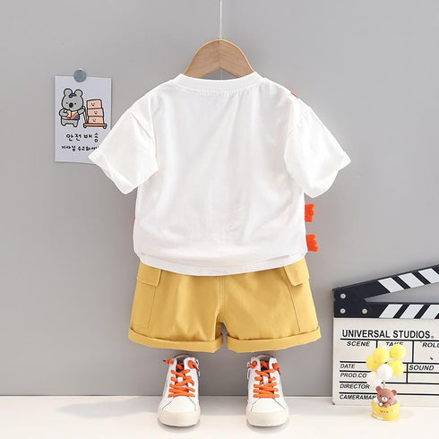 Boys summer short sleeve suit