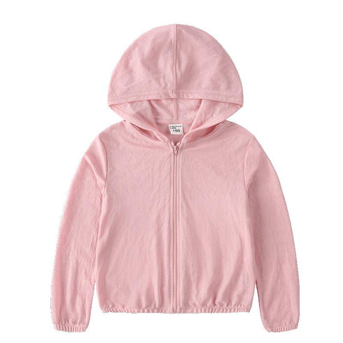 Summer Sunscreen And Mosquito Proof Boys' And Girls' Hooded Thin Coat