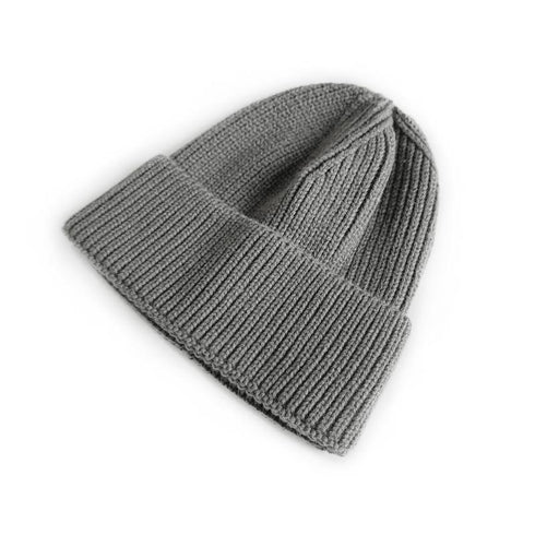 Monochrome casual knit flanged wool hat 15.74-18.89 inches