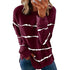 Loose Joker Striped Long Sleeve Sweatshirt