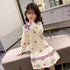 Spring And Autumn Girls Five-pointed Star Long Sleeve Sleeping Skirt