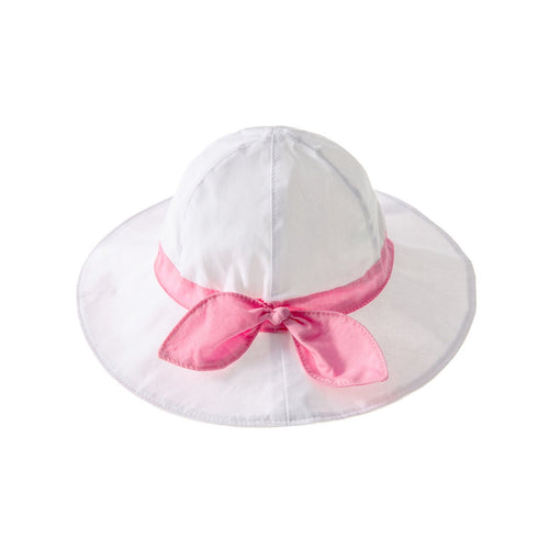 Children's Bow Solid Color Sun Hat