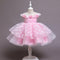Princess Dress Wave Point Bow Full Dress