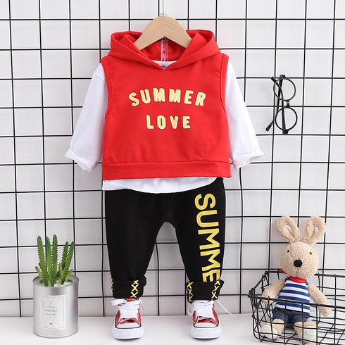 Boys spring and autumn suit two-piece set