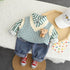 Children's Spring and Autumn Shirt Leisure Three-Piece Set