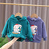 Boy's winter velvet hooded sweater