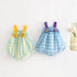 Three Dimensional Flower Stripe Suspender Lantern Jumpsuit