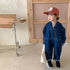 Super-foreign children's denim jumpsuit overalls conjoined pants
