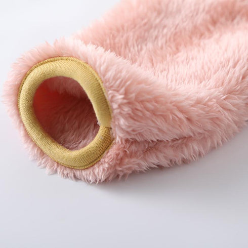 Flannel Coat with Velvet Padding