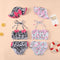 Summer girls flower leopard print swimsuit three-piece set