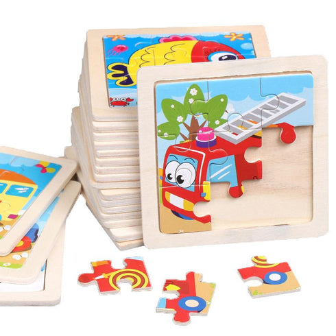 Early education puzzle puzzle toy enlightenment cognition cartoon wooden puzzle