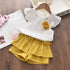 Girls Summer Sleeveless Top Shorts Set