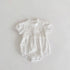 Lace cotton short sleeve ha jumpsuit triangle climbing suit