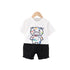 Summer children's suit short sleeve two-piece set
