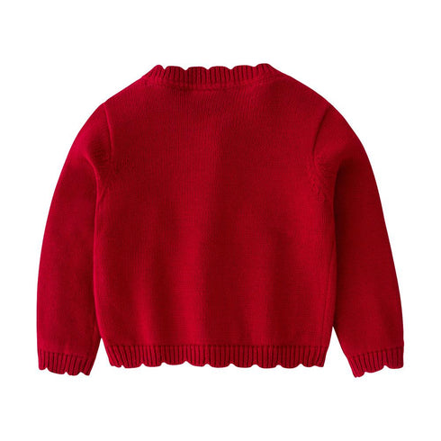 Baby Coat Princess Style Girl's Knitted Cardigan