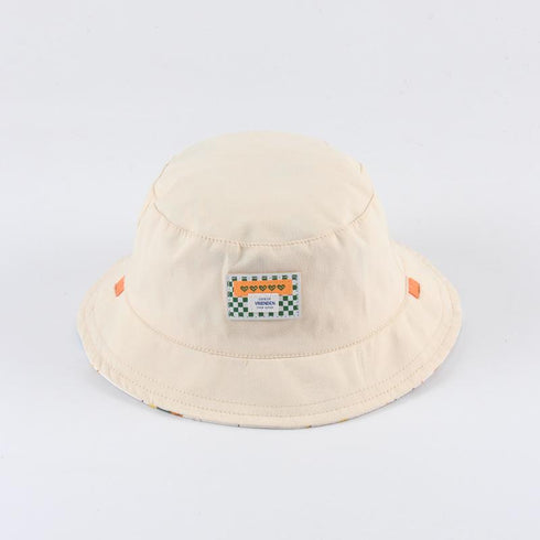 Spring and summer baby fisherman's hat(Two sides can take), Circumference 19 in
