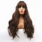 Women's Fashion Temperament Qi Bangs Long Curly Hair Big Wave Wigs