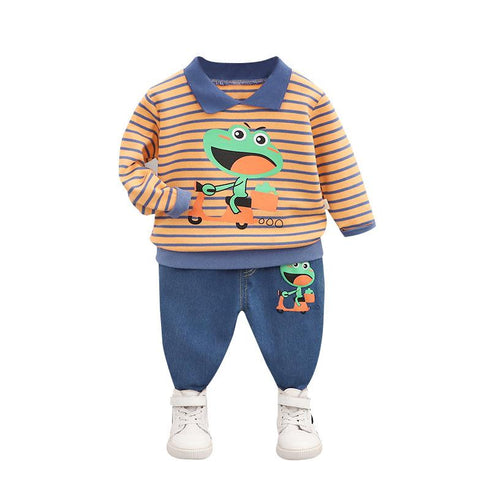 Boys spring and autumn suit two-piece set