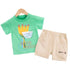 Summer children's suit short sleeve two-piece set