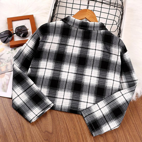 Girl's Long Sleeve Shirt Jacket