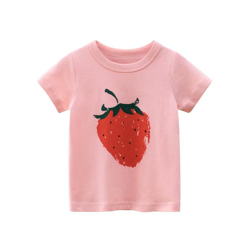 Summer girls fruit short sleeves