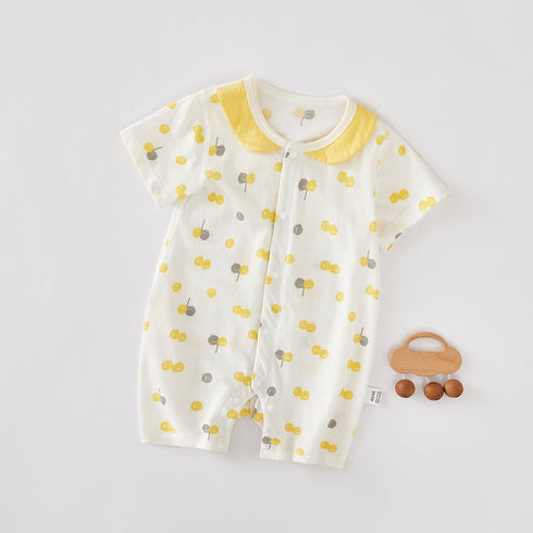 Baby Short Sleeved Jumpsuit Summer Thin Creeper