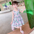 Girls Summer Dress 2022 New Girls Sweet Printed Princess Dress