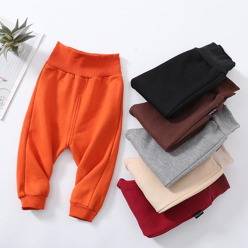 Spring and autumn plus velvet high waist belly pants