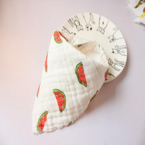 Eight-layer gauze triangle towel for newborn